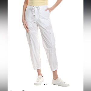 77. James Perse $225 Poplin Cargo Pant in white